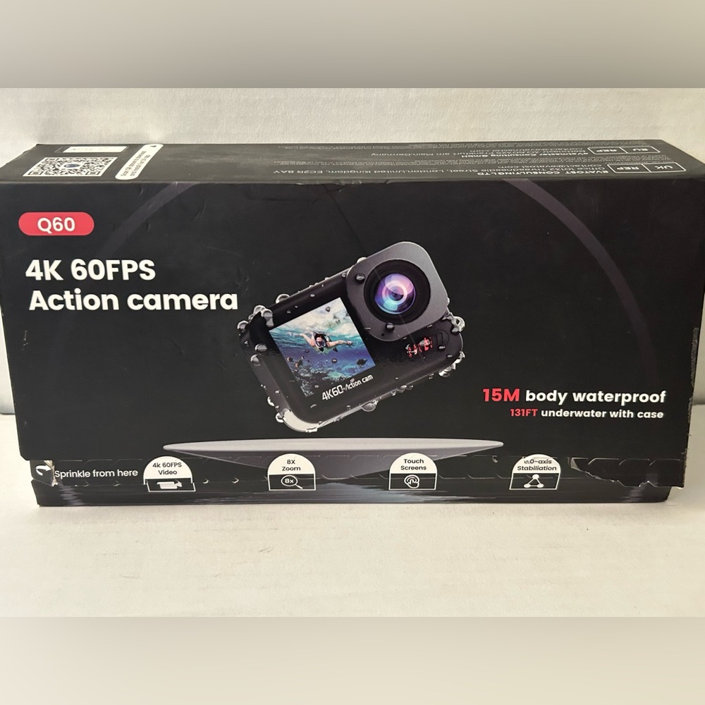 New Waterproof 4k 60fps action camera